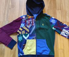 Polo Ralph Lauren Patchwork Zip Hoodie (M)
