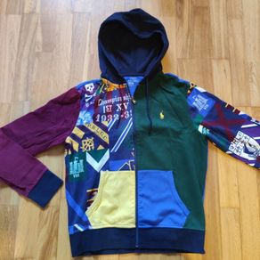 Polo Ralph Lauren Patchwork Zip Hoodie (M)