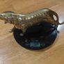 Vintage Brass Tiger Figurine heavy solid brass animal statue Image 5