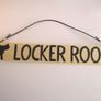 Rustic Wooden Wood Handmade stable locker room door hanging sign plaque Image 3