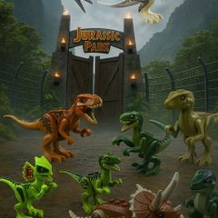 Set of 8 Jurassic World Dinosaurs