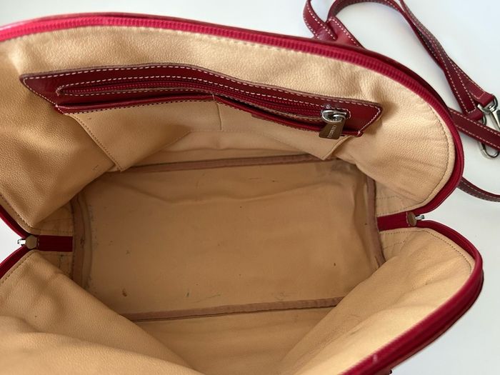 Red Leather Italian Made Handbag