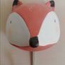 Ceramic hand painted fox wall hook Image 4