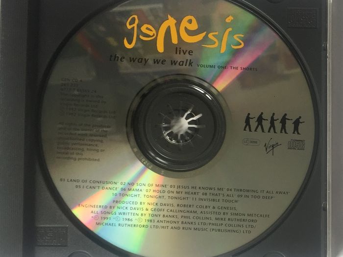 Genesis [1992] Live: The Way We Walk (Volume One: The Shorts) (CD Album)