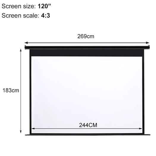 Electric projector screen