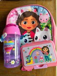 Gabby's Dollhouse Backpack/Lunchbox/Drink Holder