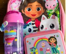 Gabby's Dollhouse Backpack/Lunchbox/Drink Holder