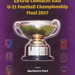 2017 Galway v Sligo - GAA U21 EirGrid Connacht Football Final Programme