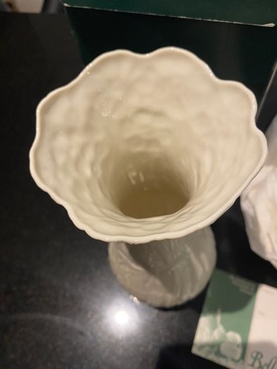 Belleek Tall Daisy Vase 1932 in original box