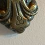 Antique solid brass 18 in crusifix. Heavy piece Image 5