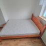 Wooden Double Bed Frame with Mattress Image 3