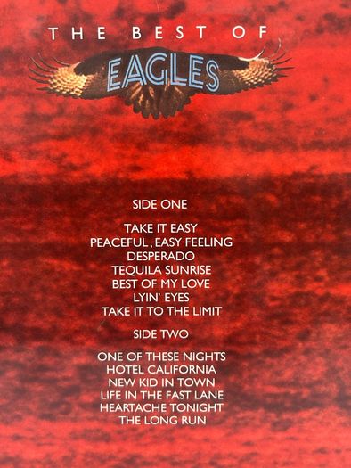 Eagles Best Of Eagles LP 1985 Irish Double Dip Pressing A3/B3 Alsdorf EKT 5