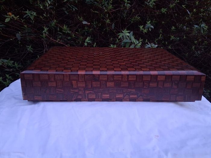 Japanese Wooden Parquet Stationery Box
