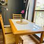 Stylish solid oak dining table set Image 6