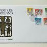 Ireland 1990-92 Irish Treasures Full Set 5 X Fdc Envelopes 22 X Eire Stamps Rare Image 4