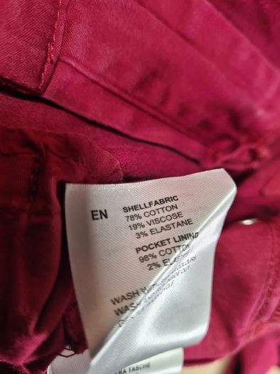 Womens MARC O POLO ALBY SLIM Mid waist jeans trousers pants red stretchy Size W 29 L 32