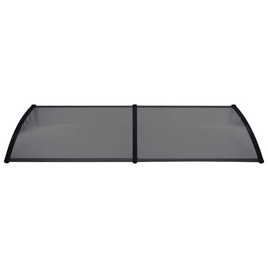 Door Canopy Black 240x80 cm PC