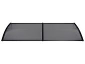 Door Canopy Black 240x80 cm PC