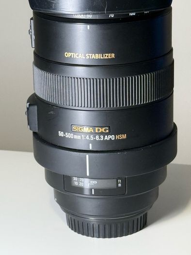 Sigma 50-500mm f/4.5-6.3 APO DG OS HSM Canon EF mount