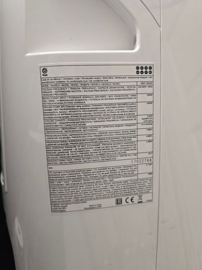 Blyss WAP-12EA26 portable air conditioner
