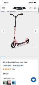 Micro speed deluxe scooter pink