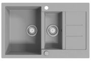 Granite Kitchen Sink Double Basin Grey