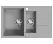 Granite Kitchen Sink Double Basin Grey