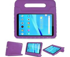 For Lenovo Tab M8 3rd Gen TB-8506F TB-8506X Kids Case Shockproof Cover With Stand - Purple
