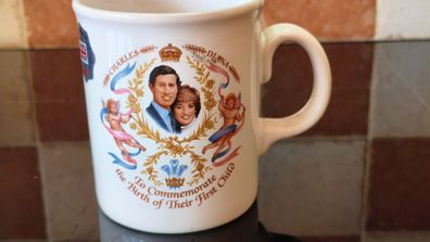 Vintage Souvenir mug to celebrate the birth of Prince William
