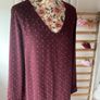 dress Tommy Hilfiger v neck long sleeve tunic size dress burgundy medium Image 4