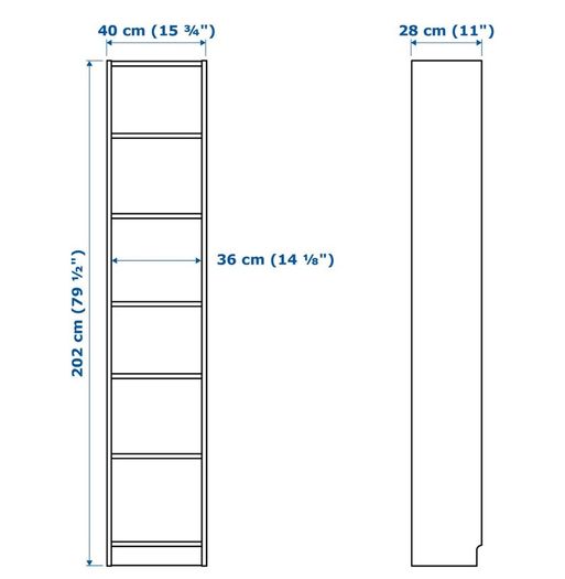 Billy Bookcases x2 with height extensions