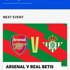 Arsenal V Real Betis Aviva Stadium