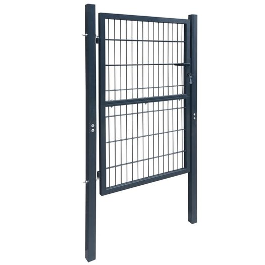 2D Fence Gate (Single) Anthracite Grey 106 x 170 cm