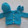 Handmade baby cardy sets 0-3 months Image 6