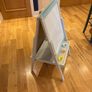 kids easel floor standing magnetic white and black board Image 6