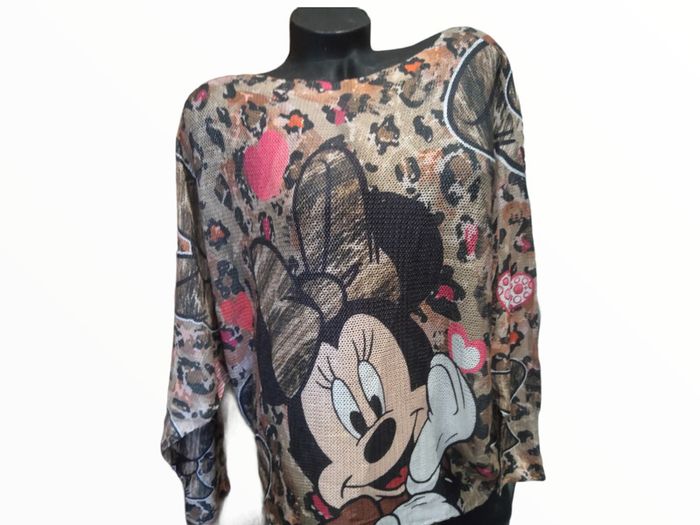Openwork sweater WOMAN Mickey Mouse Minnie