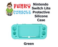 Nintendo Switch Lite Protective Silicone Rubber Gel Console Soft Case Cover Green