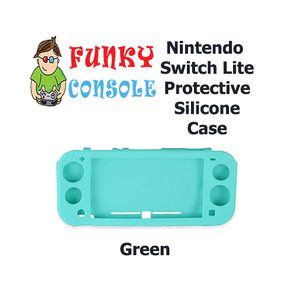 Nintendo Switch Lite Protective Silicone Rubber Gel Console Soft Case Cover Green