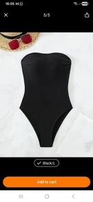 Ladies strapless swimsuit