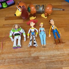 Toy Story Figure Bundle - Woody, Buzz, Jessie, Bo Peep & Slinky Dog