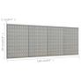 Wall-mounted Peg Boards 4 pcs 40x58 cm Steel Image 9