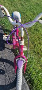 girls bike in need of repair