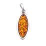 Vintage 925 Sterling Silver And Natural Baltic Amber Pendant Image 8