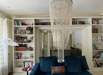 Huge Handmade Shell Chandelier Hanging Decor
