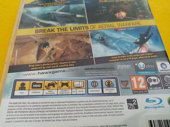 Tom Clancy s H.A.W.X. 2 PlayStation 3 Ps3 Games Original
