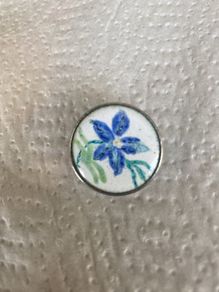 enamel brooch vintage