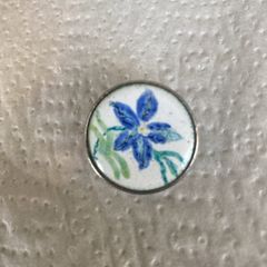 enamel brooch vintage