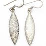 925 Silver Vintage Textured Earrings Image 2
