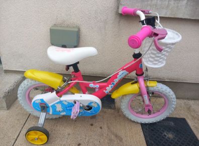 Kids pepper pig bike size 12 inch wheels