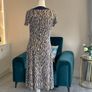 Ladies Navy & Cream Midi Dress from Laura Ashley. Size UK 12 / EU 40 Image 8